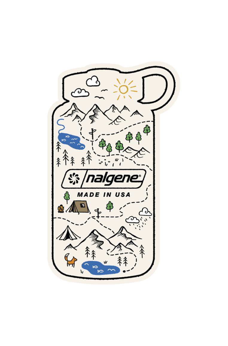 Nalgene Bottle Map Sticker - US 6819